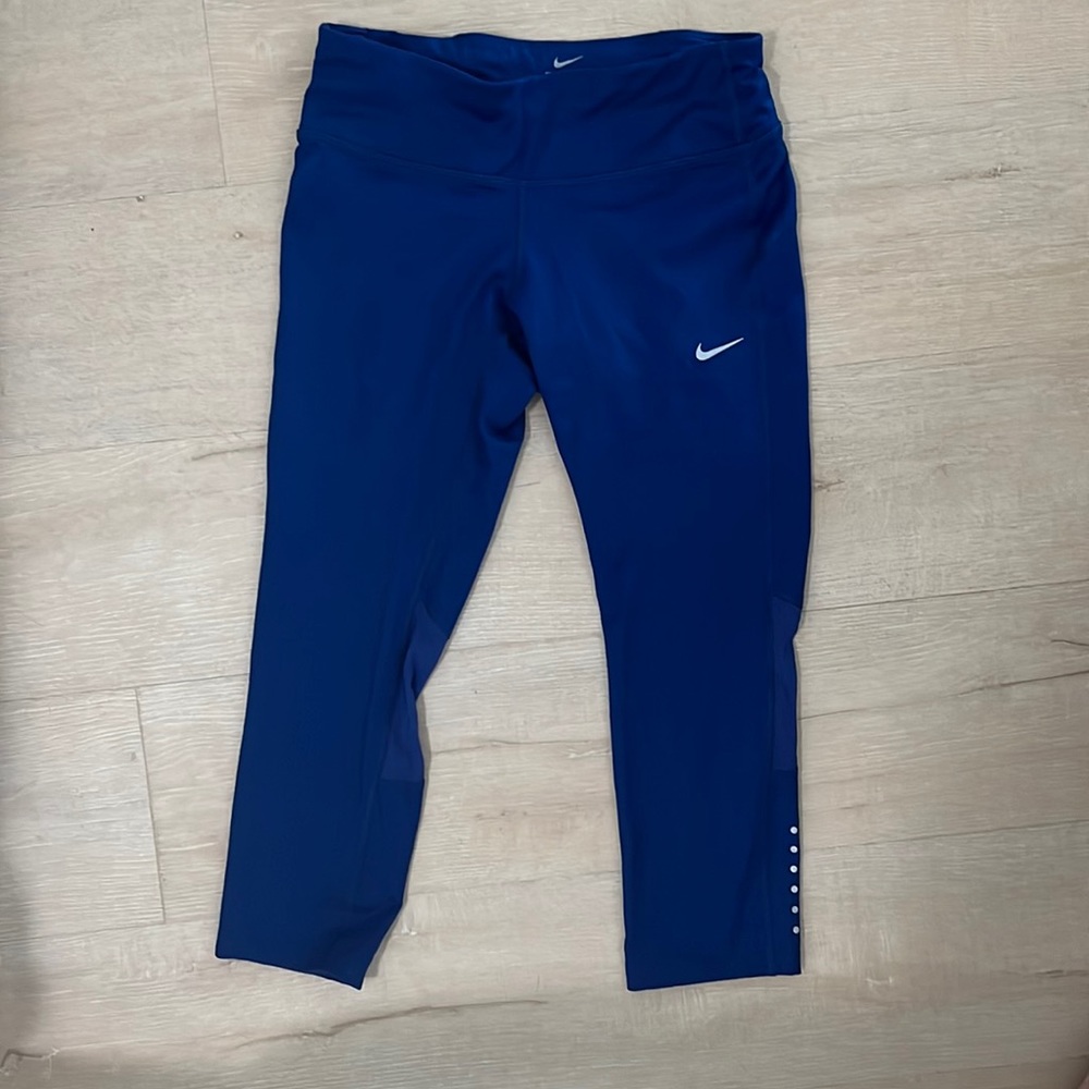Blue Nike Dri Fit running Leggings ladies small